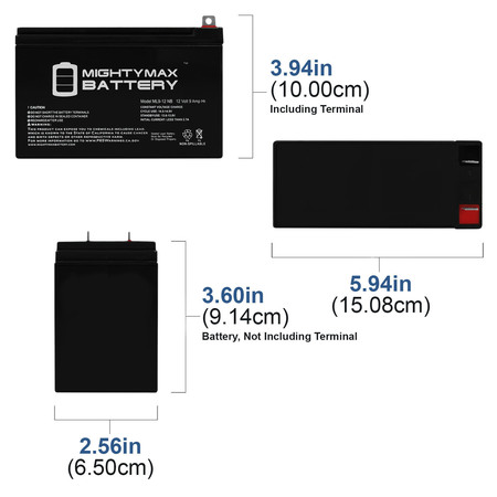 Mighty Max Battery 12V 9AH SLA Battery Replacement for Firman H03651 Generator ML9-12NB2